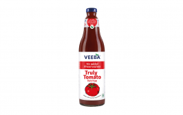 Veeba Truly Tomato Ketchup  Glass Bottle  1 kilogram